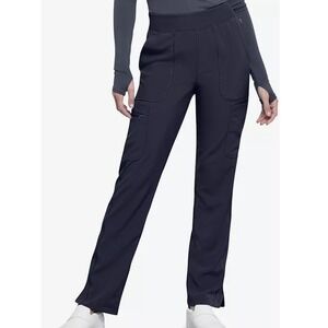 Cherokee Infinity  Mid Rise Tapered Leg Pull-on Scrub Pants Women's XS Navy Blue